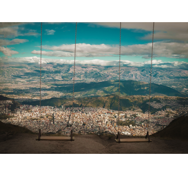 Fototapet de oraș vedere panoramică a orașului - TenStickers