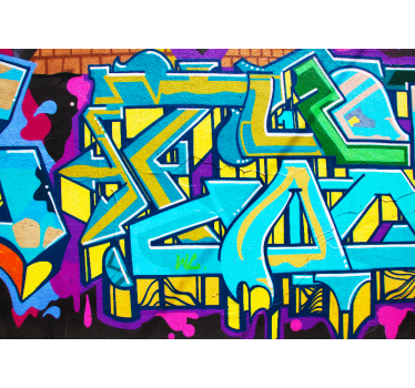 Mural de perete modern graffiti colorat - TenStickers
