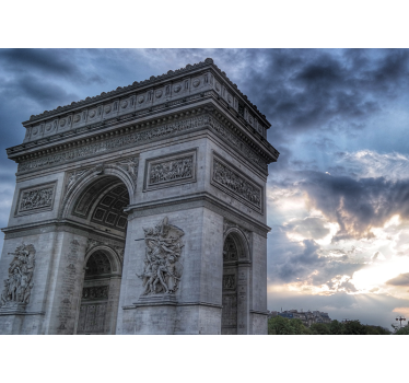 Fototapet Paris vedere arc de triumf - TenStickers