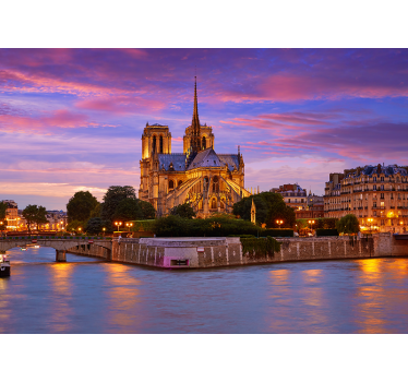Fototapet paris basilica notre dame - TenStickers