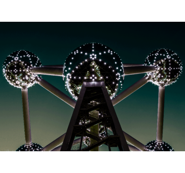 Fototapet de oraș structura atomiului din bruxelles - TenStickers