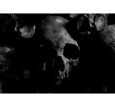 Fototapet modern model de craniu întunecat - TenStickers