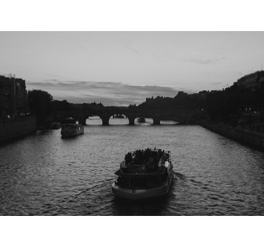 Fototapet de oraș vedere la râul parisului - TenStickers
