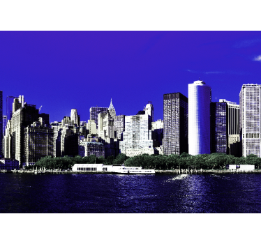 Fototapet new york silueta orașului new york - TenStickers
