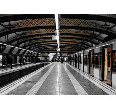Fototapet de oraș arhitectura stației de metrou - TenStickers