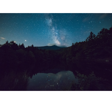 Fototapet natura vedere astrală nocturnă - TenStickers