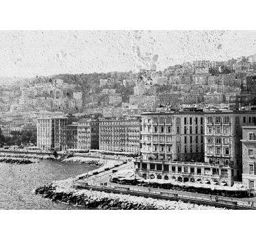 Fototapet de oraș vedere la coasta din napoli - TenStickers