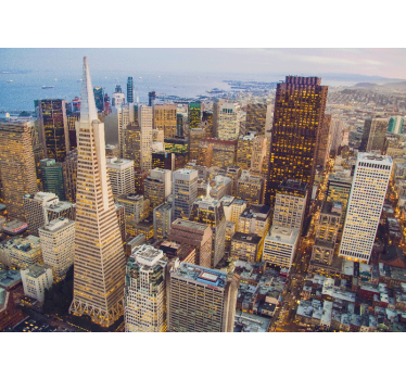 Fototapet de oraș peisajul urban din san francisco - TenStickers