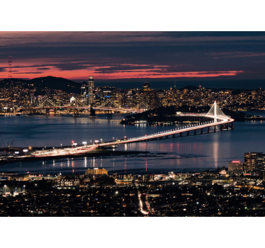 Tapet mural san francisco în seara - TenStickers