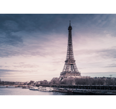 Fototapet Paris silueta turnului eiffel - TenStickers