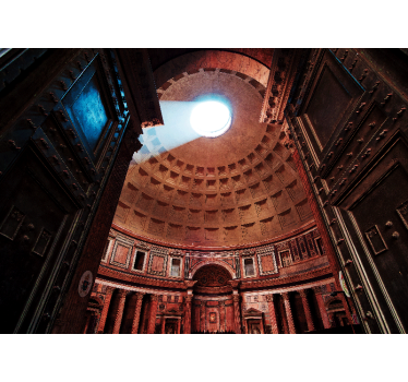 Fototapet de oraș vedere la cupola panteonului - TenStickers
