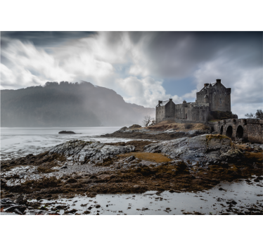 Fototapet de oraș peisaj castel scoțian - TenStickers