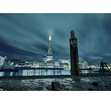 Fototapet londra turnul shard noaptea - TenStickers