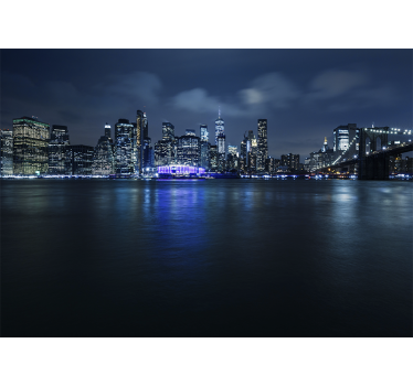 Fototapet new york peisaj urban seara - TenStickers