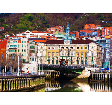 Fototapet madrid arhitectura istorică din bilbao - TenStickers