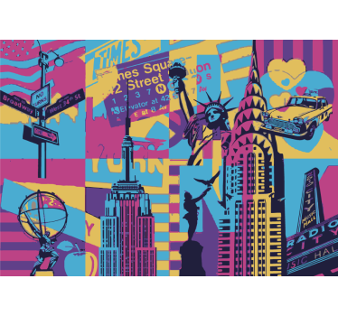 Fototapet de oraș peisaj urban new york - TenStickers