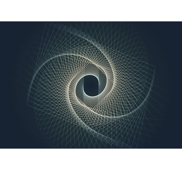 Liniile abstracte pe tapet a căsătoriei în spirală - TenStickers