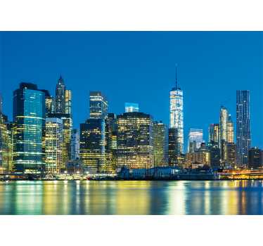 Fototapet new york peisaj nocturn nyc - TenStickers