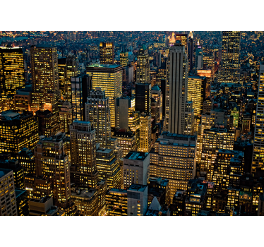 Zgârie-nori aeriene tapet mural din new york - TenStickers