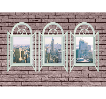 Fototapet new york panorama asupra orașului - TenStickers