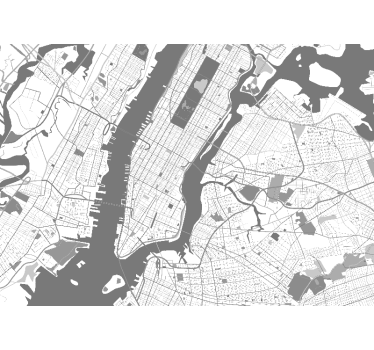 Fototapet new york hartă detaliată a orașului - TenStickers