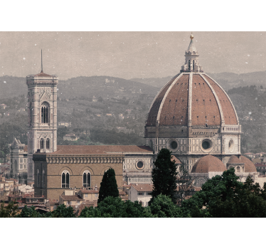 Fototapet de oraș vedere catedrală florența - TenStickers