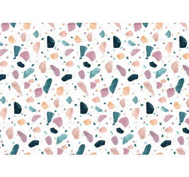 Picturi de perete originale pentru baie cu model terrazzo - TenStickers