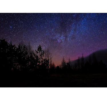 Spațiul fototapet pânză de seară cosmică - TenStickers