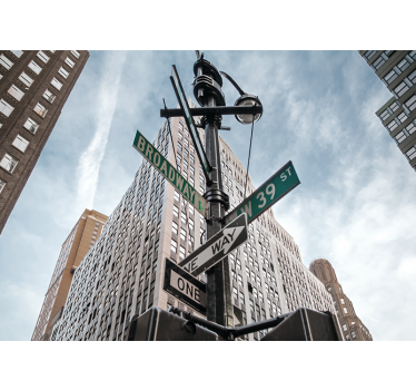 Fototapet new york semne de pe broadway - TenStickers
