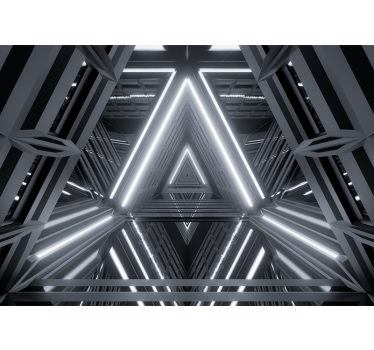 Tapet mural futurist tunel 3d modern - TenStickers