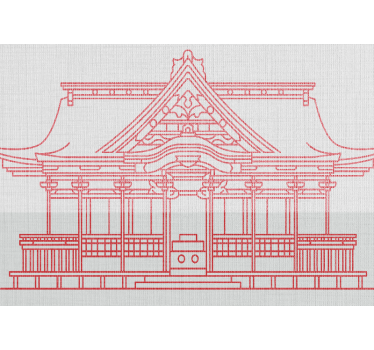 Fototapet de oraș arhitectură japoneză tradițională - TenStickers