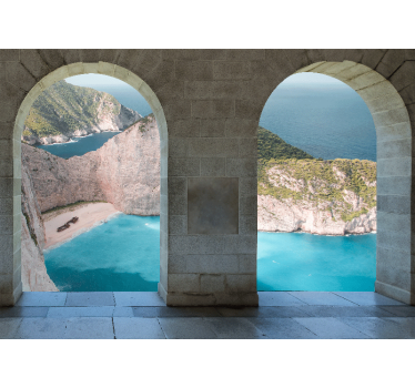 Fototapet peisaje vedere de coastă arche - TenStickers