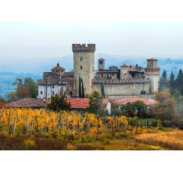 Fototapet de oraș peisaj cu castelul moștenire - TenStickers