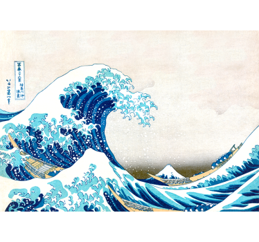 Fototapet artă clasică val kanagawa - TenStickers