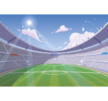 Fototapet pentru copii teren de fotbal - TenStickers