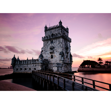 Fotomuraluri cu alte orașe și țări turnul lisboa - TenStickers
