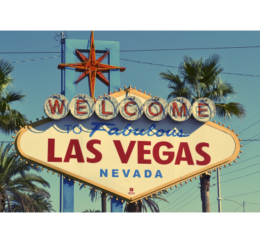 Bine ați venit la tapetul mural din las vegas - TenStickers