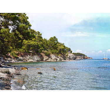 Pictură murală antalya plaja orașului - TenStickers
