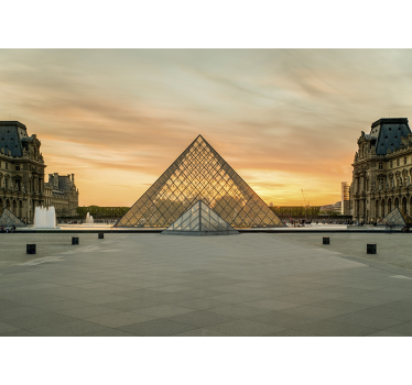 Louvre museum paris oraș mural - TenStickers