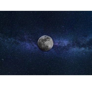 Tapet de fotografie de lună și stele - TenStickers