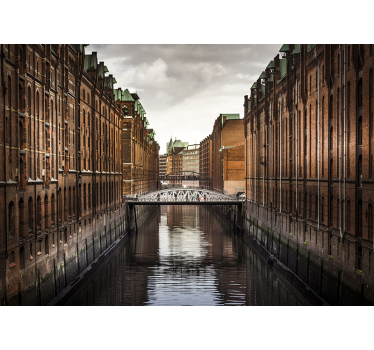 Fototapet Berlin vedere istorică la canal - TenStickers