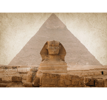 Fototapet de oraș piramide și sfinx - TenStickers