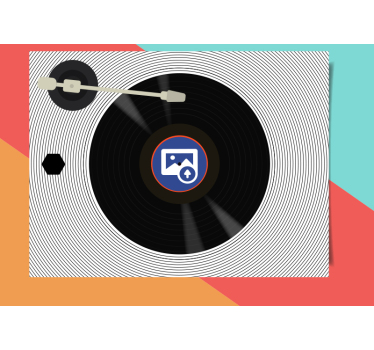 Picturi murale personalizate pentru discuri de vinil - TenStickers