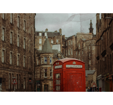 Fototapet londra cabina telefonică iconică - TenStickers