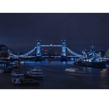 Fototapet Londra vedere de noapte pe tower bridge - TenStickers