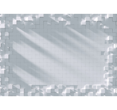 Efect de adâncime 3d pătrate zburătoare tapet mural 3d - TenStickers