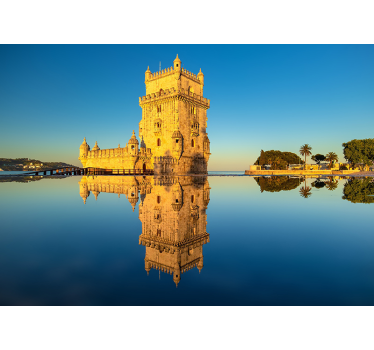 Fototapet de oraș reflecția turnului belem - TenStickers