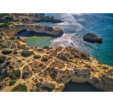 Fototapet peisaje formațiune stâncoasă de coastă - TenStickers