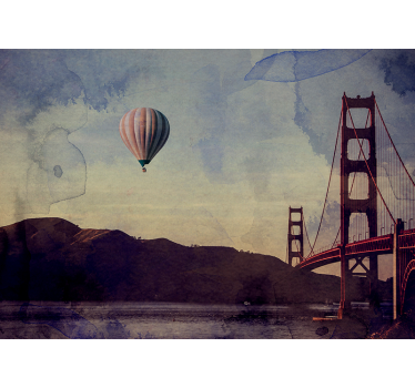 Fototapet de oraș deschidere golden gate - TenStickers