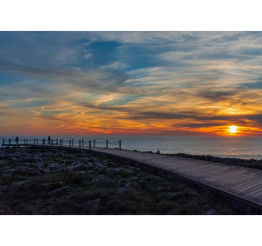 Fototapet peisaje orizont senin al oceanului - TenStickers